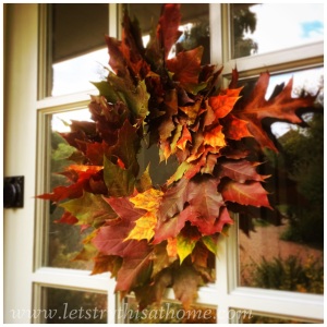 Autumn leaf wreath