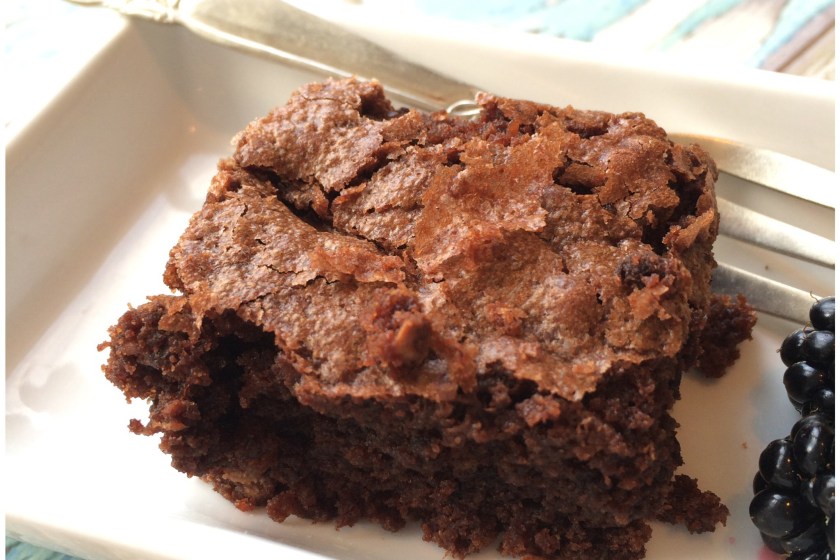 Brownie on a plate